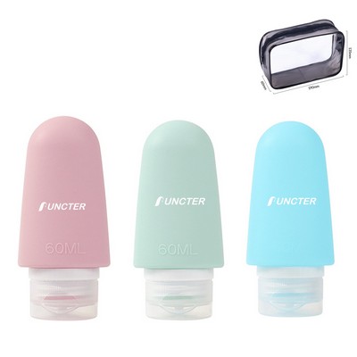 2OZ Containers for Toiletries ( 3pcs Set )