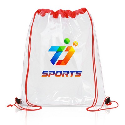 Clear Pvc Drawstring Backpack