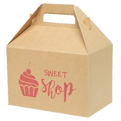 One Color Gable Carry Out Box (8" x 4.875" x 5.25")