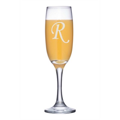 Laser Engraved Acopa 8 oz. Flute Glass