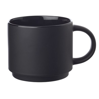 Stackable Ceramic Mugs . 14 oz
