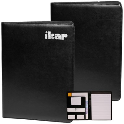 Smooth Surface Polyurethane Leather Portfolio with Pen Loop & File pocket