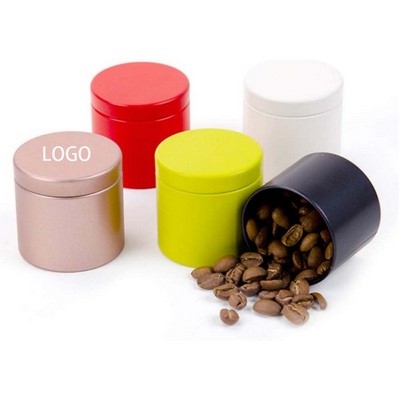 Round Christmas Metal Candy Tin Can