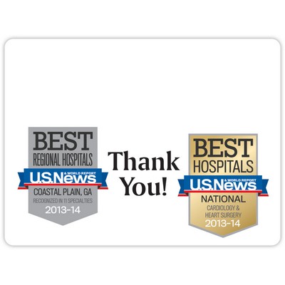 USA Made Synthetic Paper Badge Ribbon Full-Color (3"x4") Rectangle