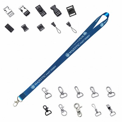 3/4" Full Color Dye Sublimated Lanyard