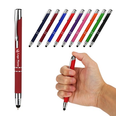 Metal Pen with Stylus