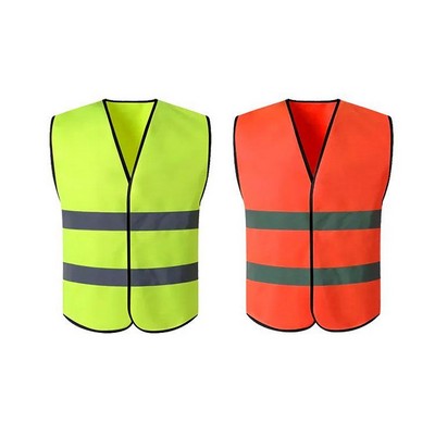 Safety Vest – Knitted Fabric (Fluorescent Green/Orange)