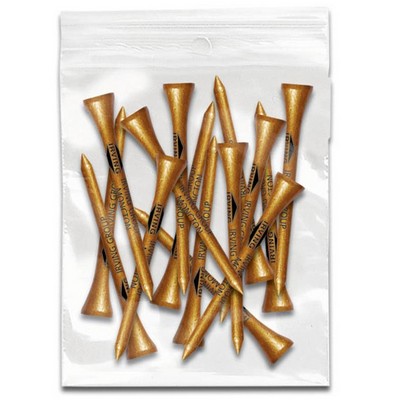 Ziplock Tee Packs - 15 - 3 1/4" Tees