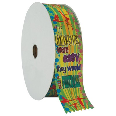 Gym Football Multicolor Ribbon Roll (2")