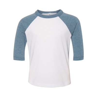 Bella+Canvas® Toddler Three-Quarter Sleeve Baseball Tee