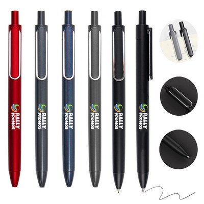 Press Bullet Gel Pen Metal Plastic Pen