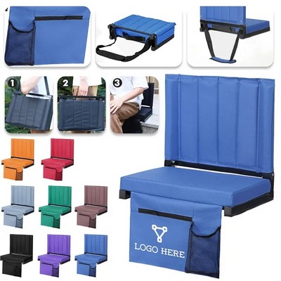 Padded Foldable Bleacher Stadium Seats Ocean