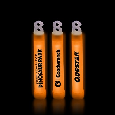4" Premium Orange Glow Stick(Printed)