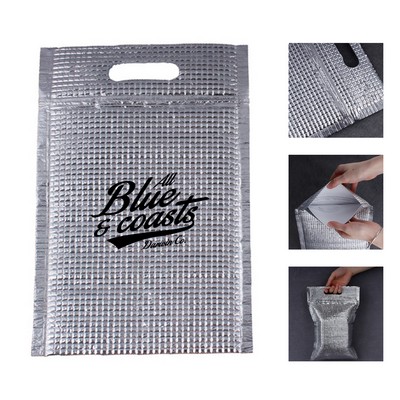 Disposable Cooler Bag with Zip Lock and Handle