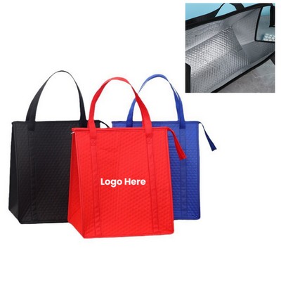 Reusable Zipper Insulated Lunch Tote Bag