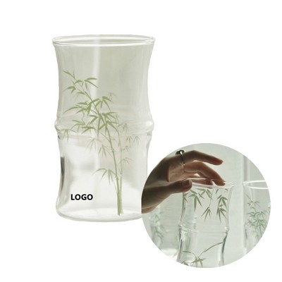 13.5 oz Bamboo - Stalk - Shaped Glass Cup
