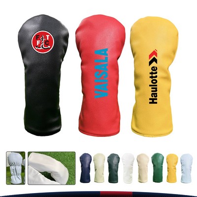 SwingApex PU Leather Golf Driver Headcover - Express Shipping