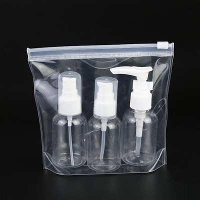 Cosmetic Travel Bottle Set With 3 Bottles