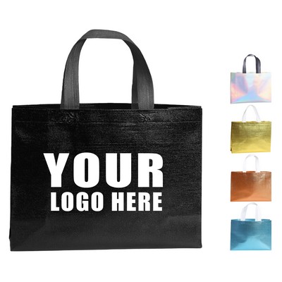 Iridescent Non-Woven Tote Bag