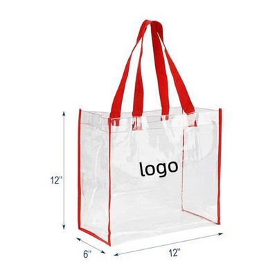 Clear Tote Bag(12"x12"x6")