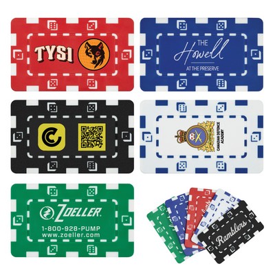 Rectangular Dice Poker Chip Plaque