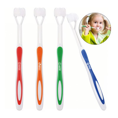 Replaceable 3-Sided Teeth Cleaning Brush