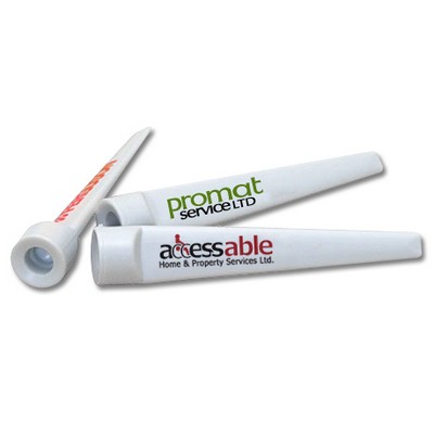 2 3/4" Plastic Wedge Golf Tees (2 Color Logo)