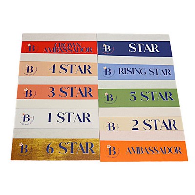 USA Made Synthetic Paper Badge Ribbon Full-Color (1.5"x4") Rectangle