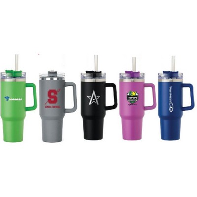40 Oz. Mug & Straw Lid With Twist Closure