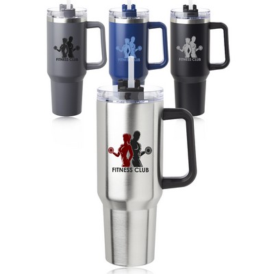 40 oz. Alps Stainless Steel Travel Mugs with Handle
