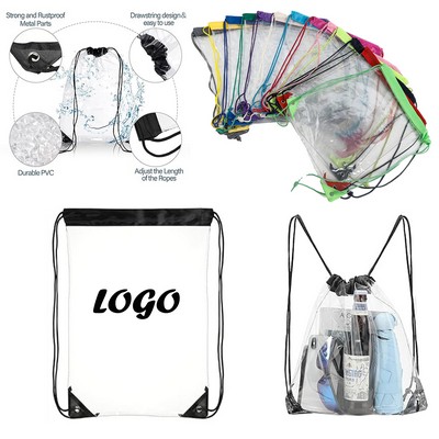 Pvc Clear Drawstring Bag