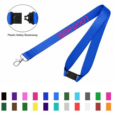 3/4 Full Color Dye-Sublimated Lanyard W/ Safety Breakaway