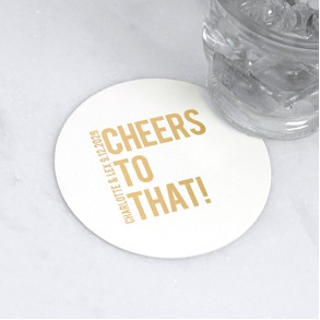 Ivory Round Coasters