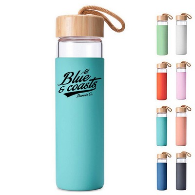 20 Oz Borosilicate Glass Water Bottle