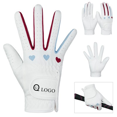 Women'S Microfiber Golf Gloves Pair