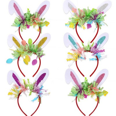 Glitter Tinsel Bunny Ear Headband