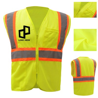 Mesh Knitted Reflective Safety Vest