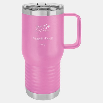 Polar Camel Vacuum Light Purple Insulated Travel Mug with Slider Lid, 20oz