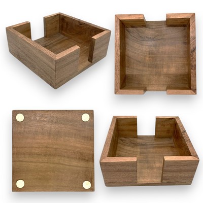 Acacia Wooden Coaster Holder