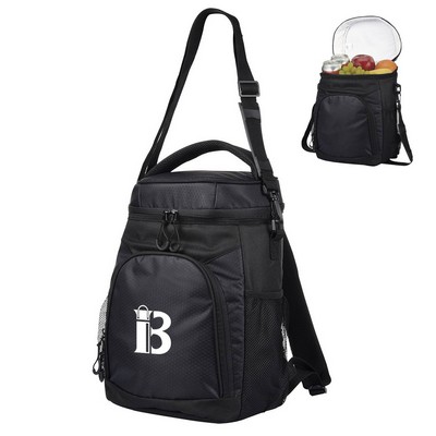 24 Can Oxford Insulated Cooler Backpack