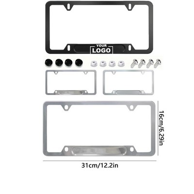 Black License Plate Holder