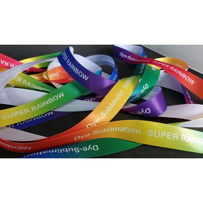 Vintage Klein Super Rainbow Cut Edge Ribbon w/Dye-Sublimation (4" x 50 Yard Roll)