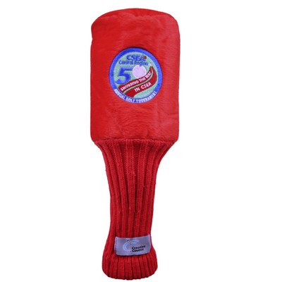 Barrel style Plush Red Golf Head Cover-Limited Quantities Available