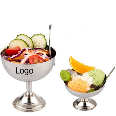 Stainless Steel Serving Dessert Bowl Ice Cream Cup