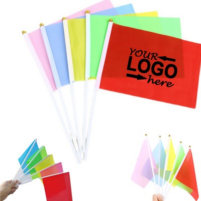 Vibrant Hand-Waved Sports Flag