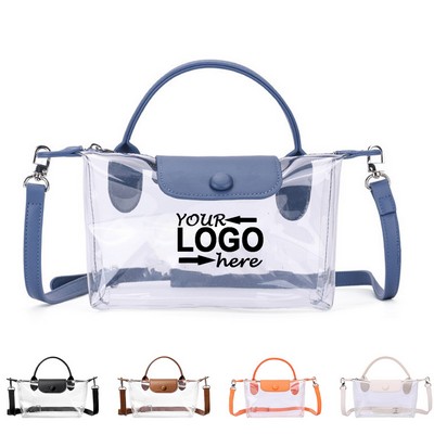 PVC Waterproof Clear Crossbody Bag