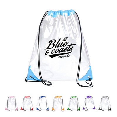 PVC Clear Drawstring Backpack