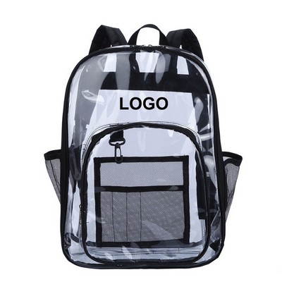 Heavy Duty PVC Clear Backpacks Stadium Approved