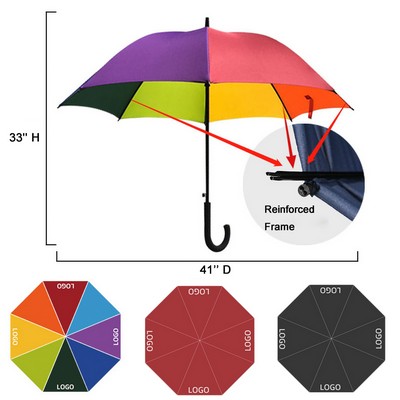 46'' Arc Advertising Umbrella with J-hook