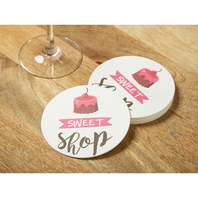 Full Color Round Paper Coaster (4")